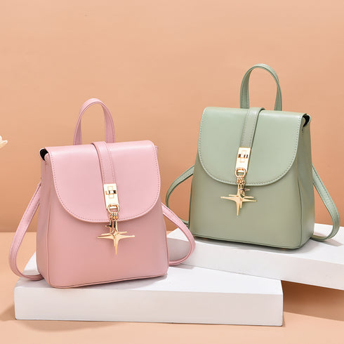 Backpack square Bag Lovely Style Star Decoration